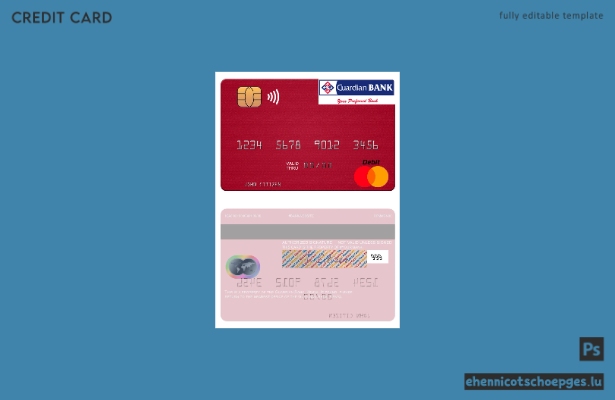 Kenya Guardian Bank Mastercard – Beispielvorschau